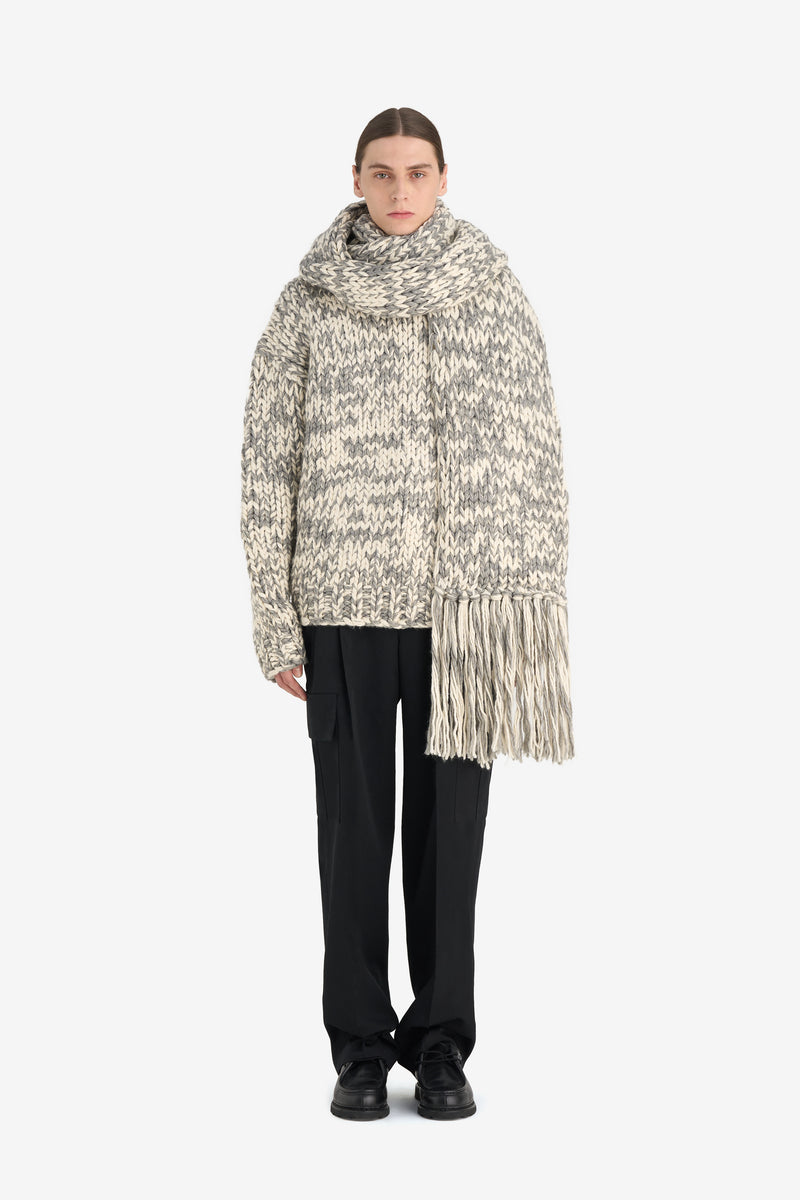CHUNKY SCARF IVORY 2 CHUNKY SCARF IVORY 2