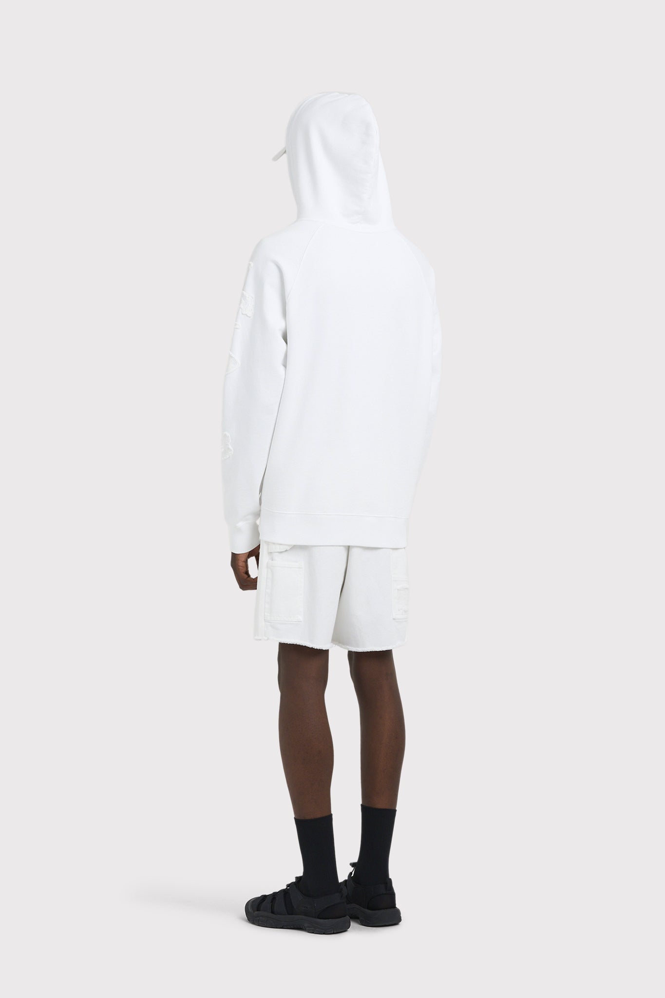 ÉTUDES RACING WITH PATCHES WHITE SWEATSHIRTS 4