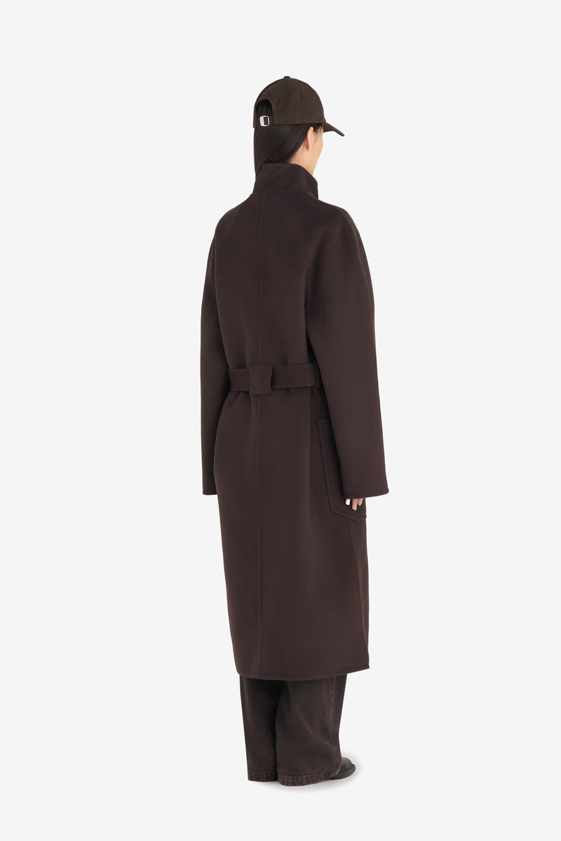 HEAVY WOOL COAT DK BROWN 8 HEAVY WOOL COAT DK BROWN 8