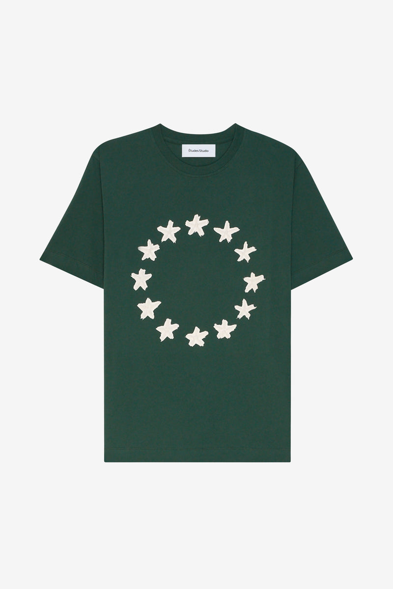 ETUDES STUDIO REGULAR TEE SHIRT STARS GREEN 1 ETUDES STUDIO REGULAR TEE SHIRT STARS GREEN 1