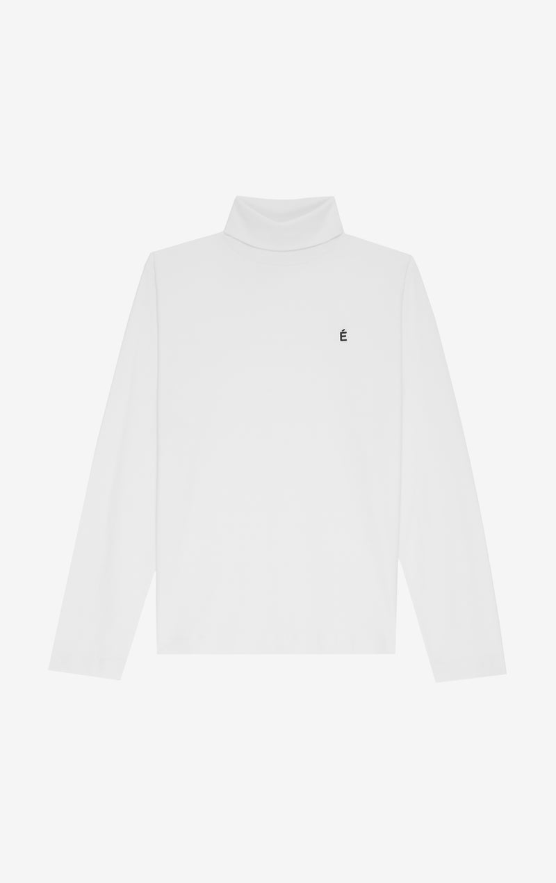 T-SHIRT COL ROULÉ ETUDES STUDIO É BLANC 1