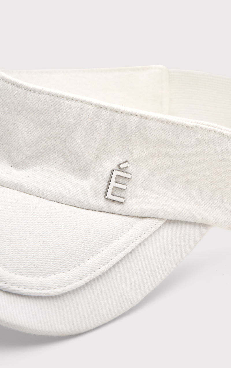ÉTUDES VISIÈRE DENIM BLANC CHAPEAUX 3