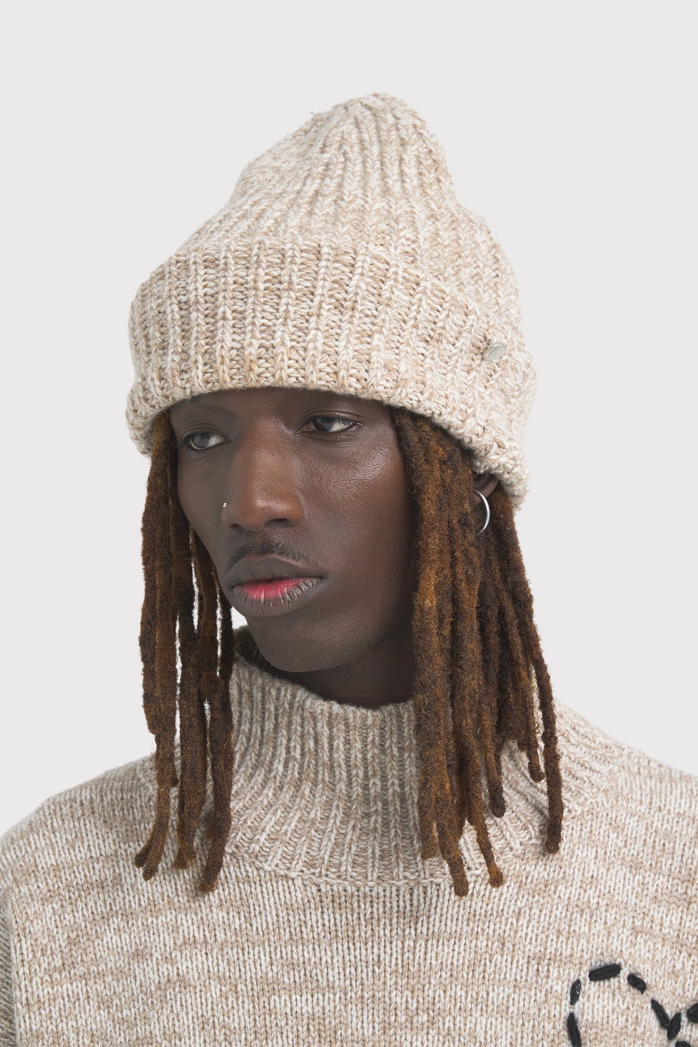 ÉTUDES BEANIE MOULINE BEIGE OFF WHITE HATS 2