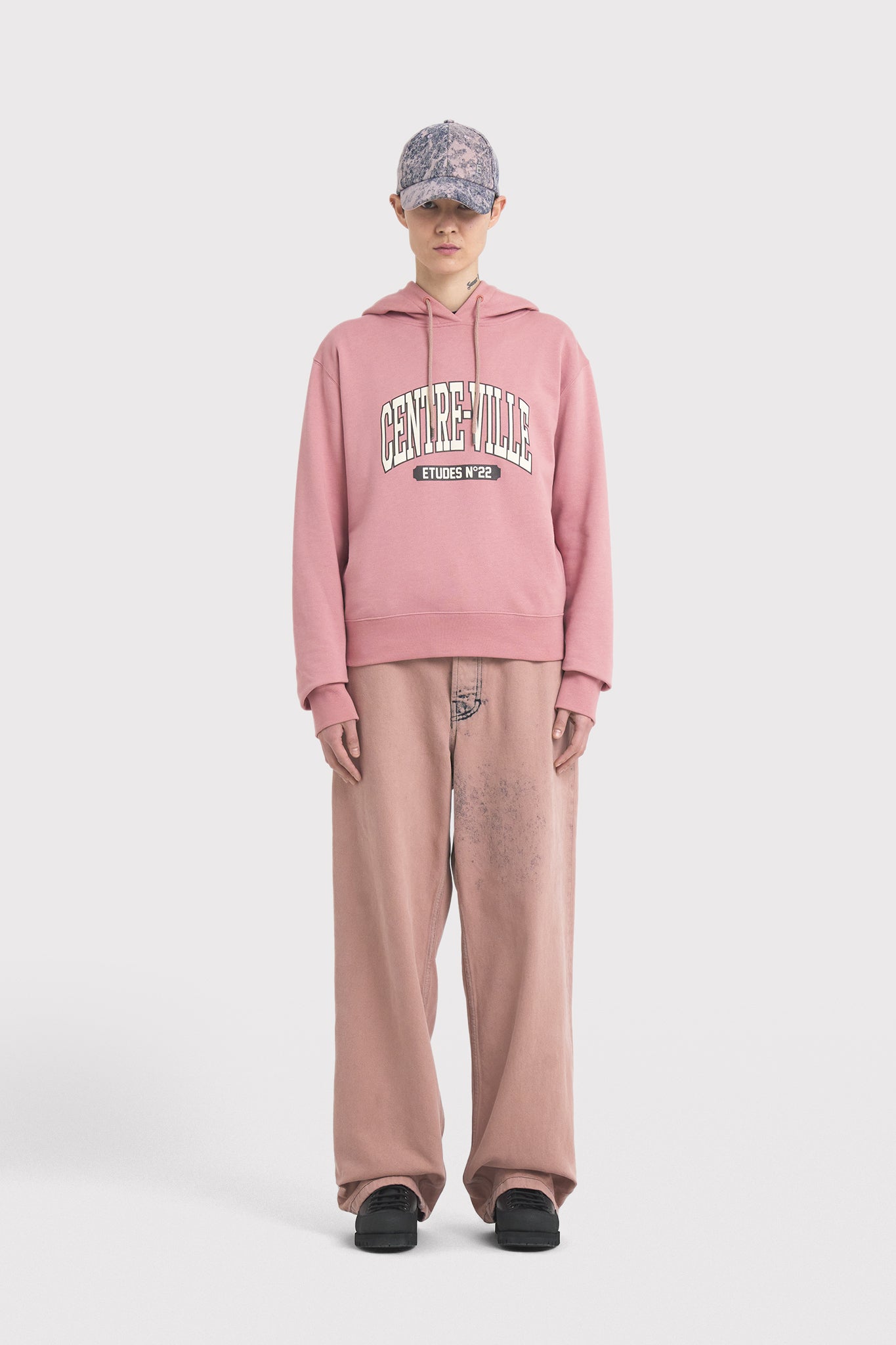 ÉTUDES BOOSTER DENIM OVERDYED PINK HATS 5