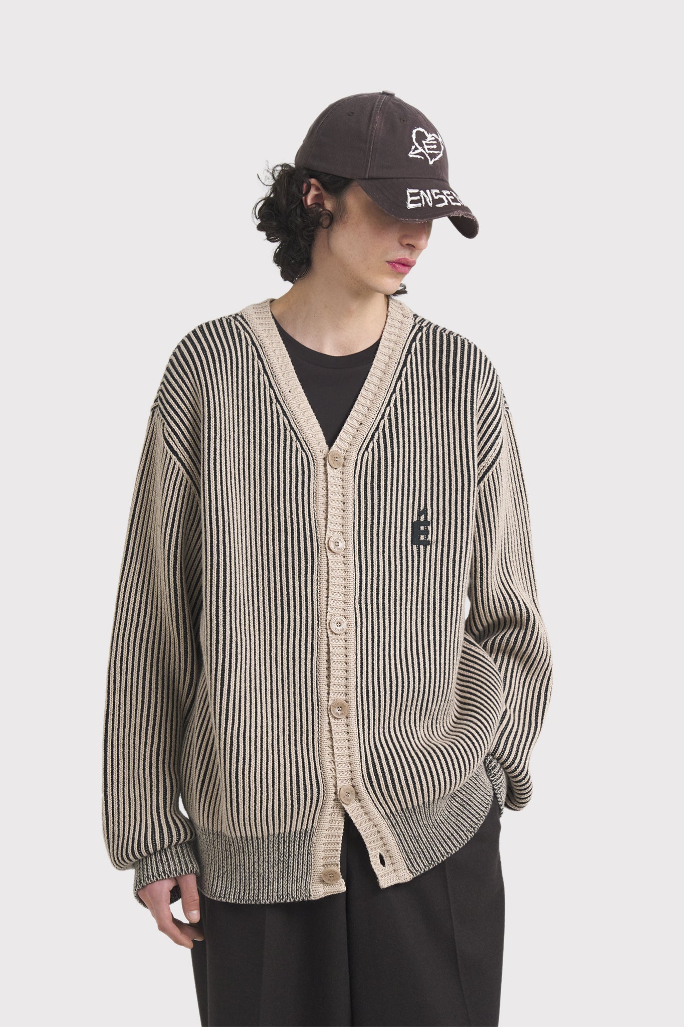ÉTUDES BORIS CARDIGAN PATCH BEIGE MIX KNITWEAR 4