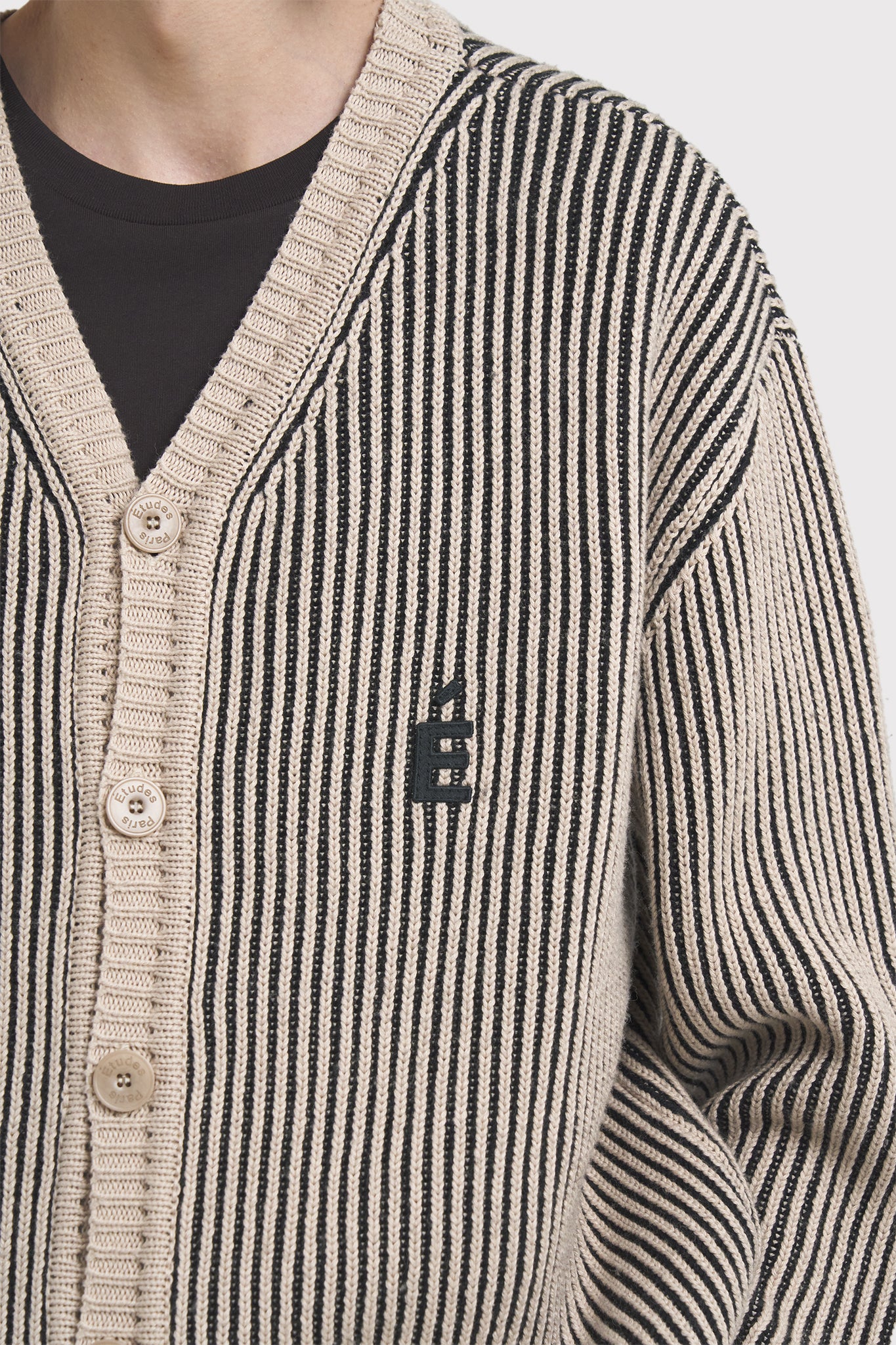 ÉTUDES BORIS CARDIGAN PATCH BEIGE MIX KNITWEAR 5