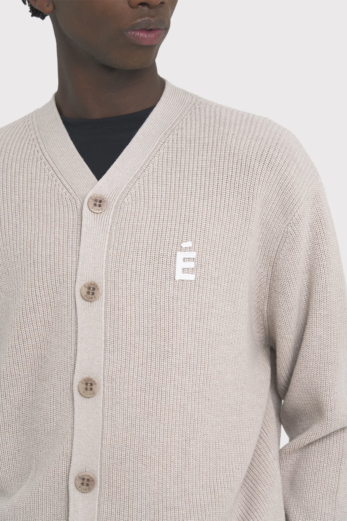 Études BORIS CARDIGAN PATCH BEIGE knitwear 5