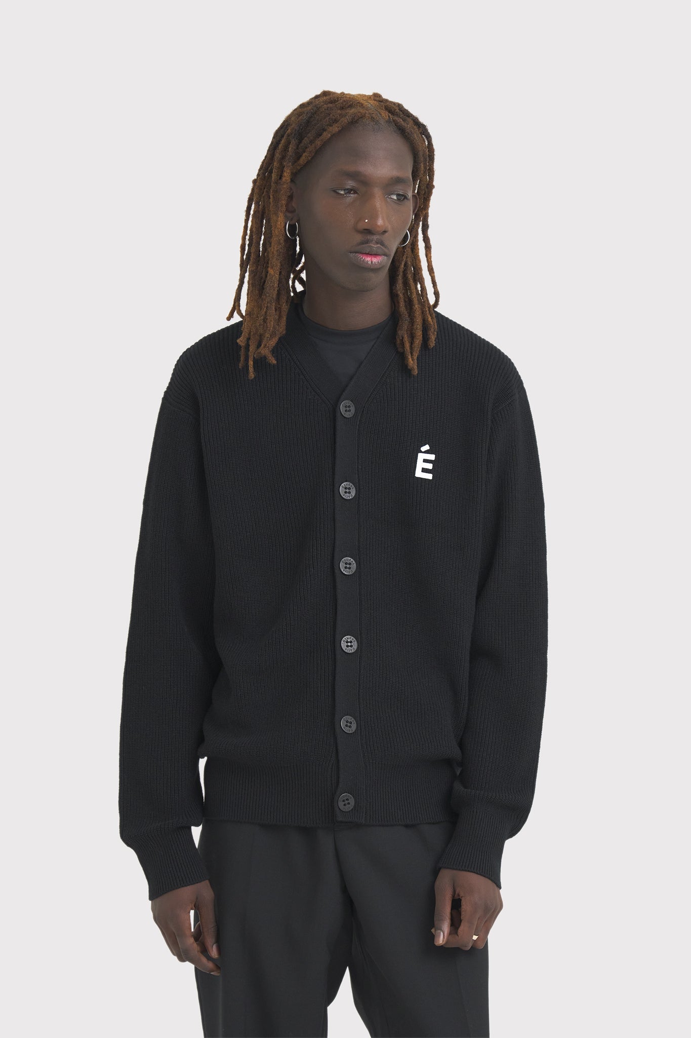 ÉTUDES BORIS CARDIGAN PATCH BLACK KNITWEAR 4