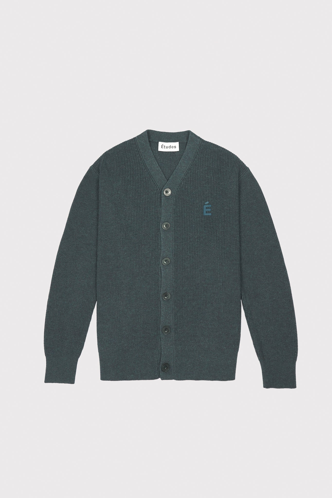 ÉTUDES BORIS CARDIGAN PATCH DK GREEN KNITWEAR 2