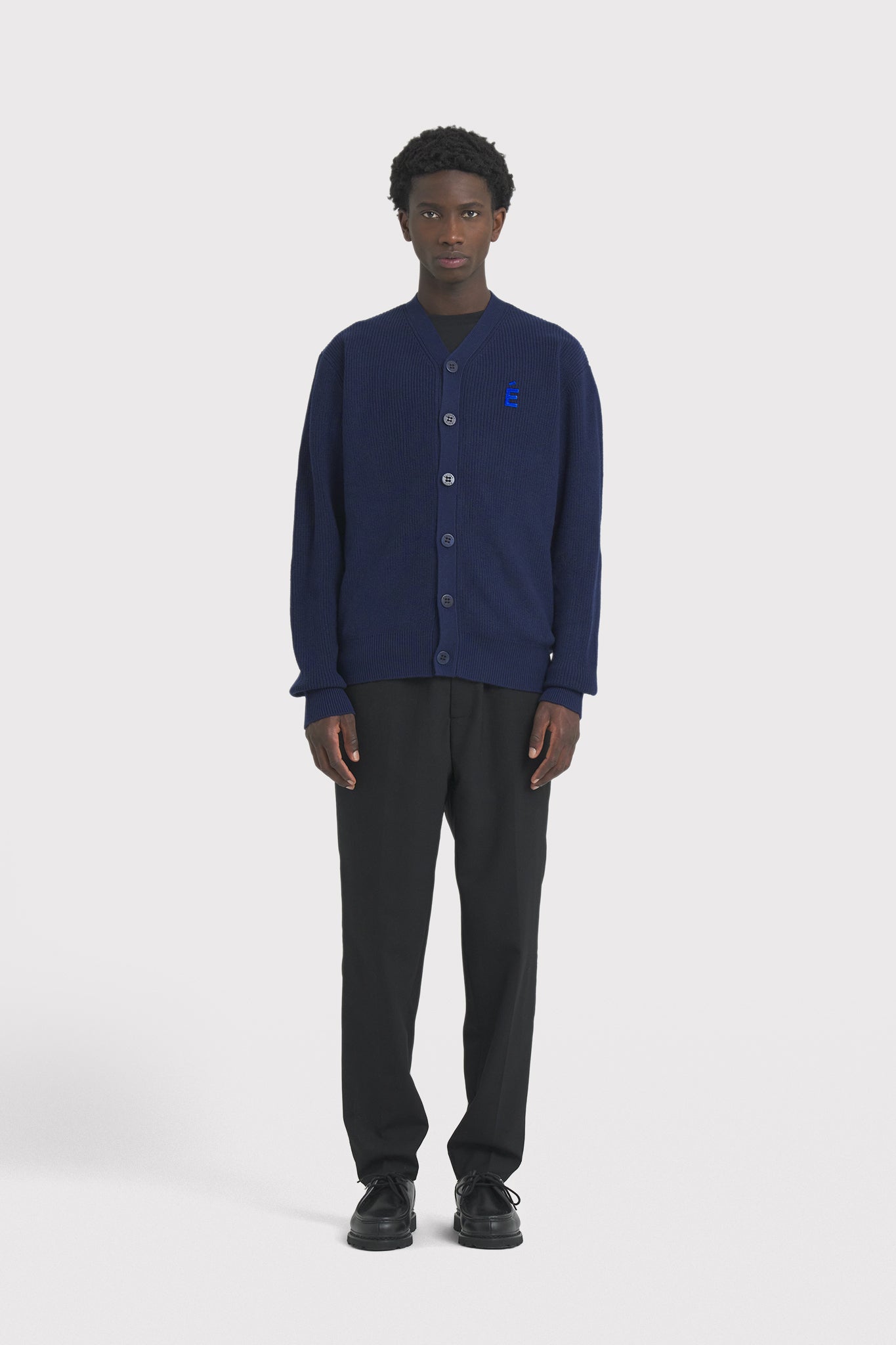 ÉTUDES BORIS CARDIGAN PATCH NAVY KNITWEAR 1