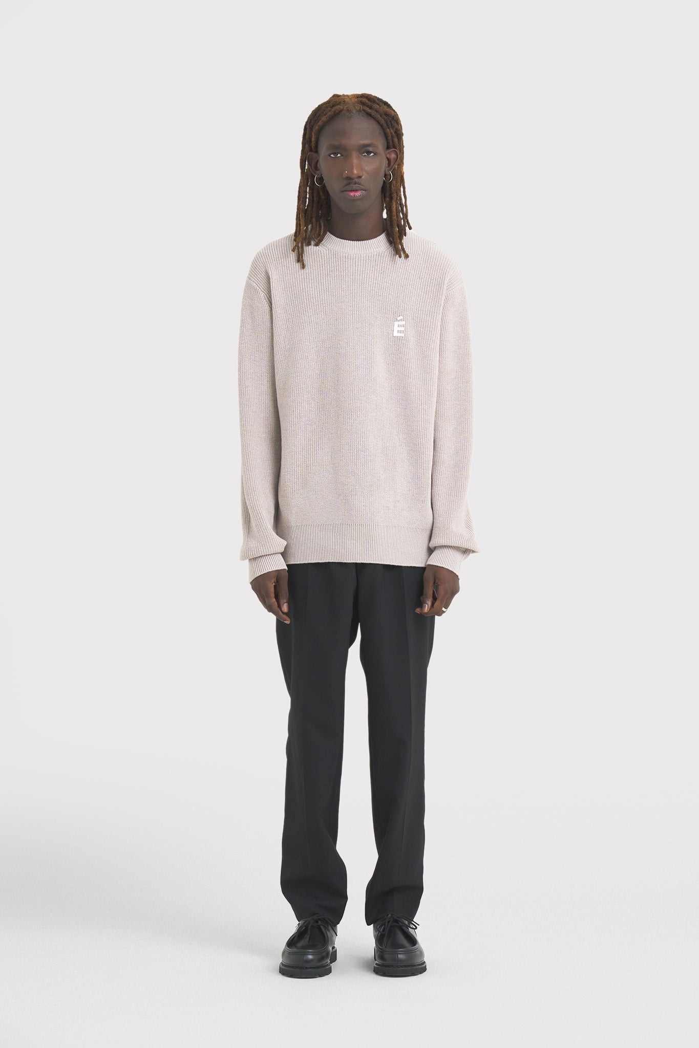 ÉTUDES BORIS PATCH BEIGE KNITWEAR 1