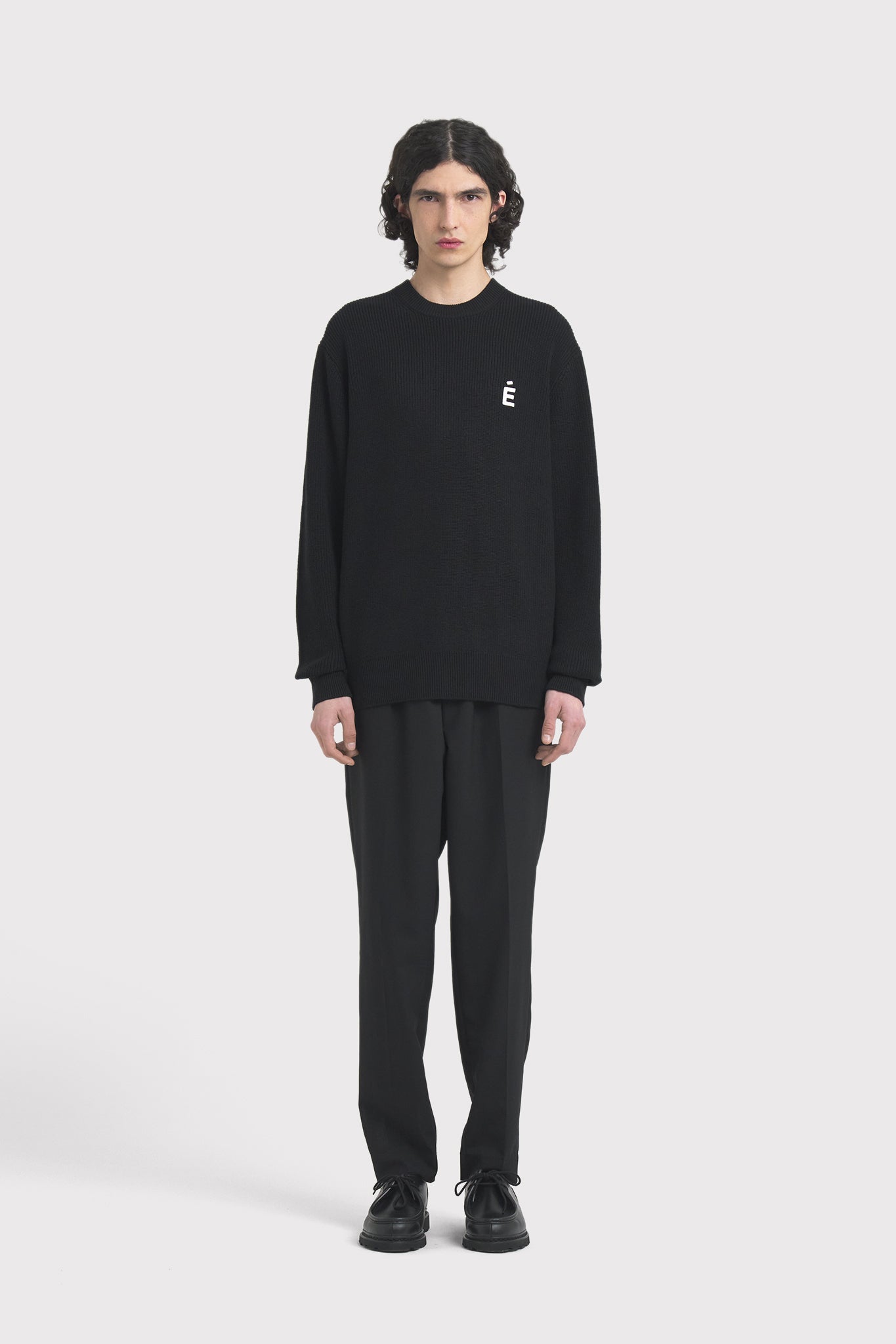 ÉTUDES BORIS PATCH BLACK KNITWEAR 1