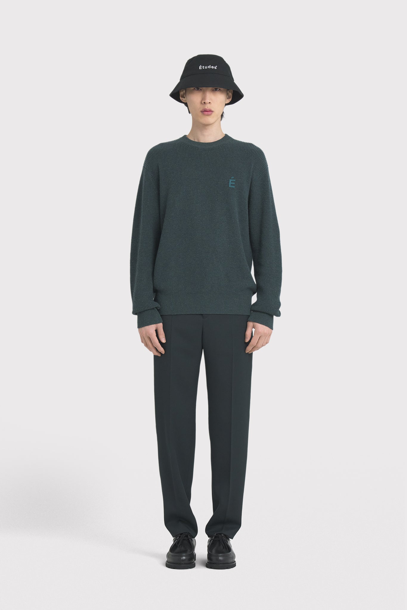 ÉTUDES BORIS PATCH DK GREEN KNITWEAR 1