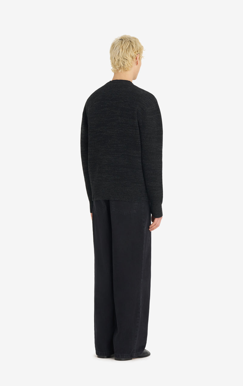 BORIS ACCENT SWEATER T1 / CHARCOAL
