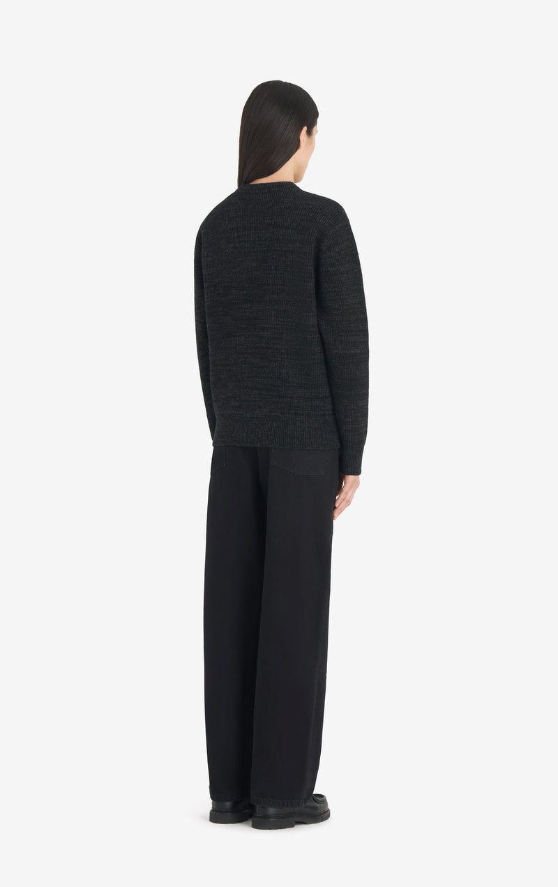 BORIS ACCENT SWEATER T1 / CHARCOAL