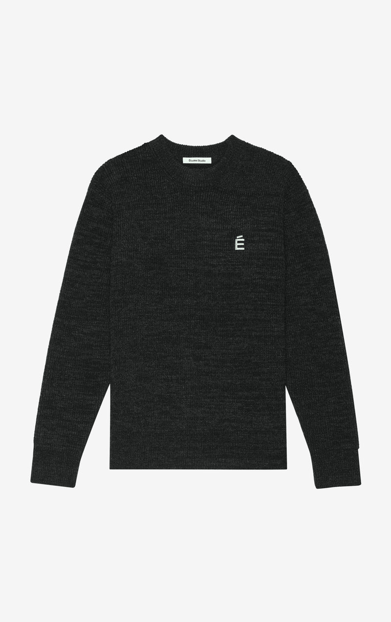 BORIS ACCENT SWEATER T1 / CHARCOAL