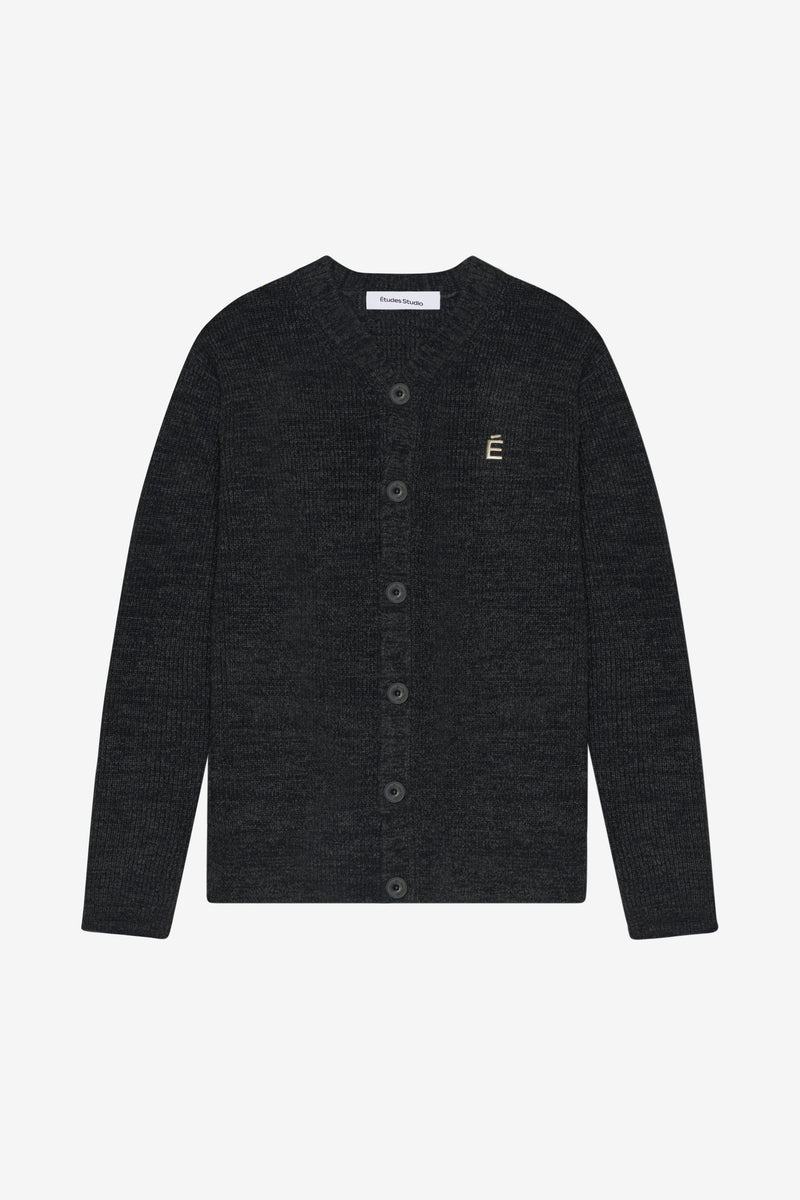 REGULAR CARDIGAN É CHARCOAL 1