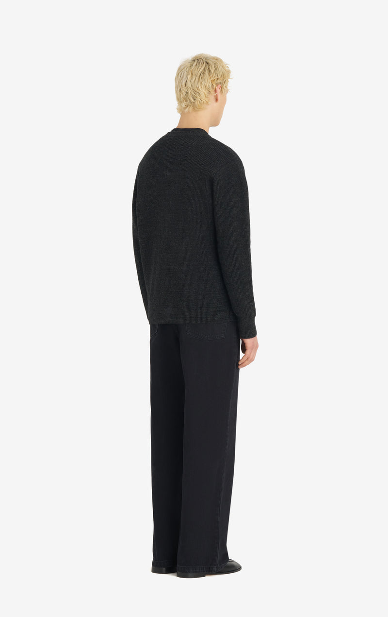 BORIS CARDIGAN ACCENT CARDIGAN - CHARCOAL T1 / CHARCOAL