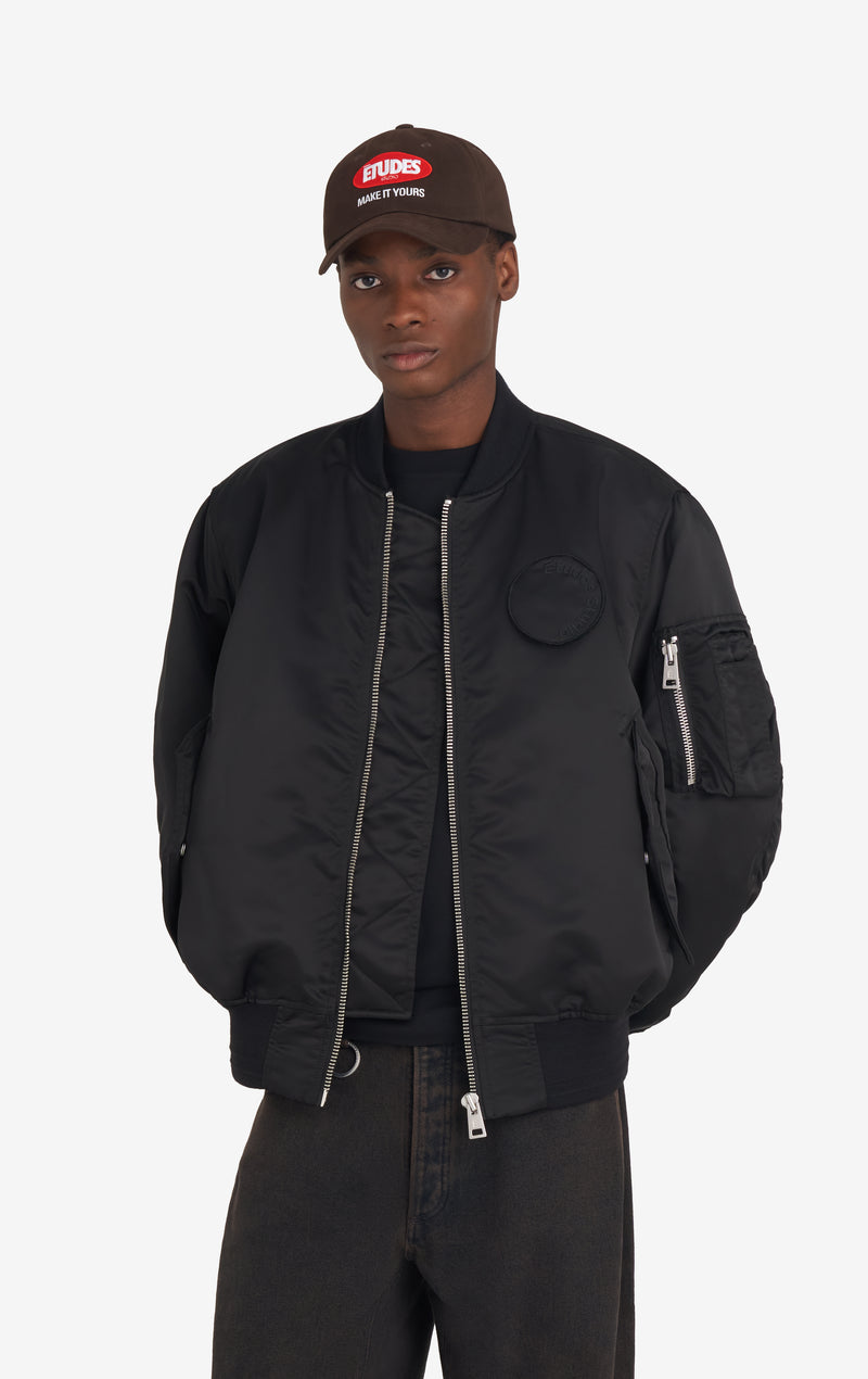 ETUDES STUDIO NYLON BOMBER JACKET BLACK 2