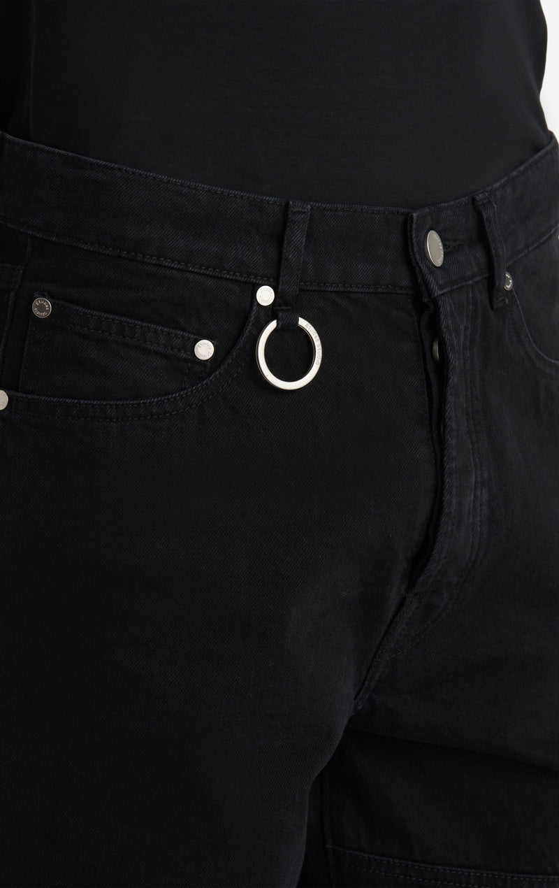 REGULAR JEANS PANT - BLACK 42 / BLACK