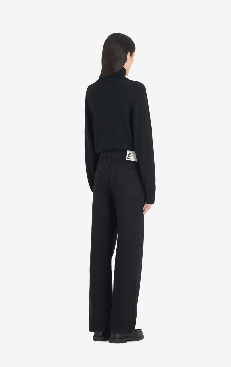REGULAR JEANS PANT - BLACK 42 / BLACK