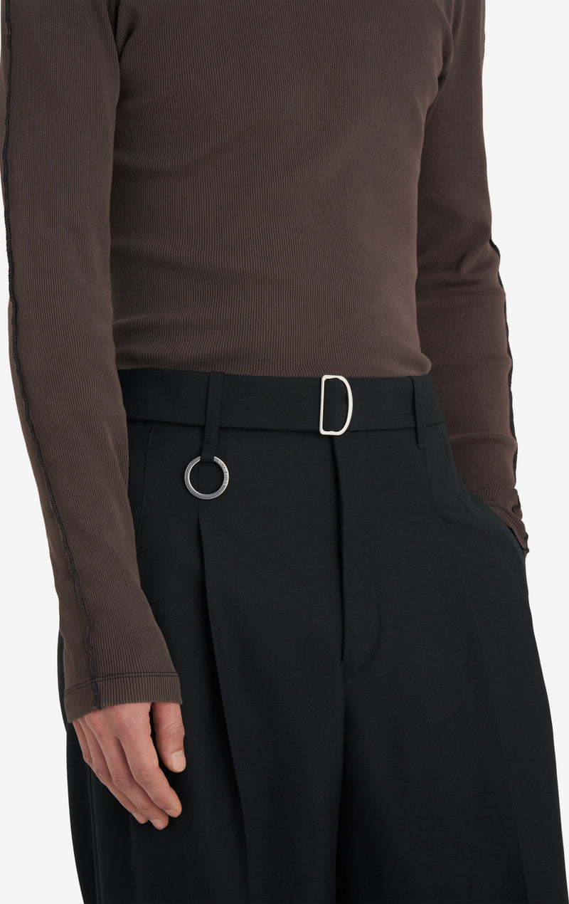 LOOSE SUIT PANT - BLACK 42 / BLACK