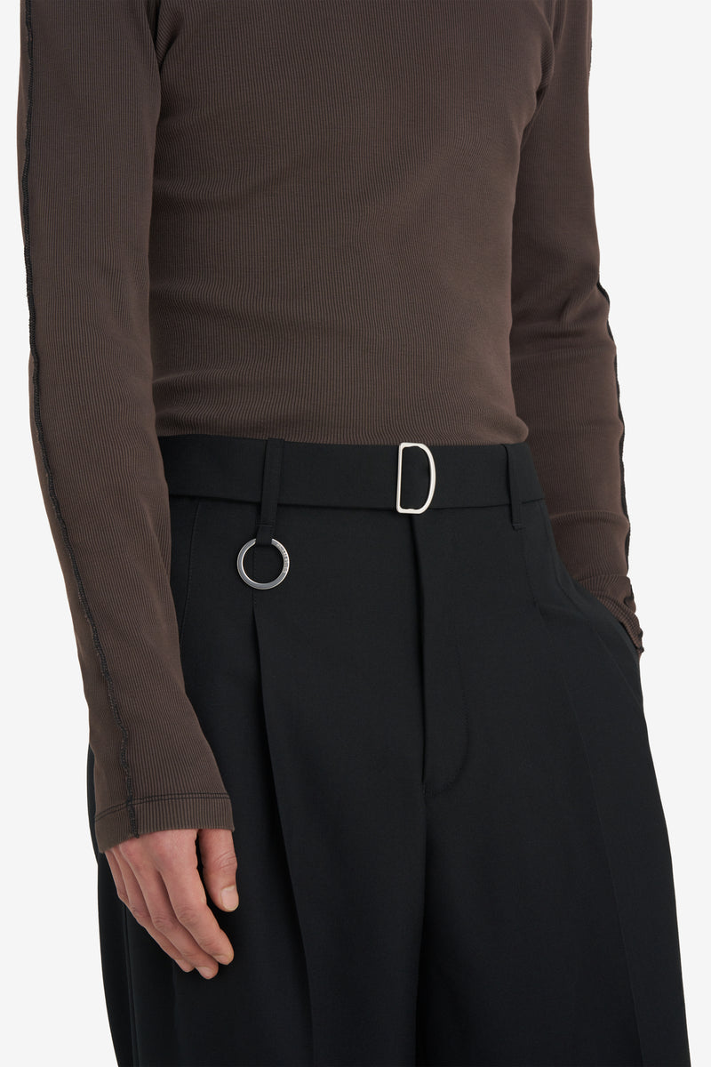 LOOSE SUIT PANT - BLACK NOIR 7