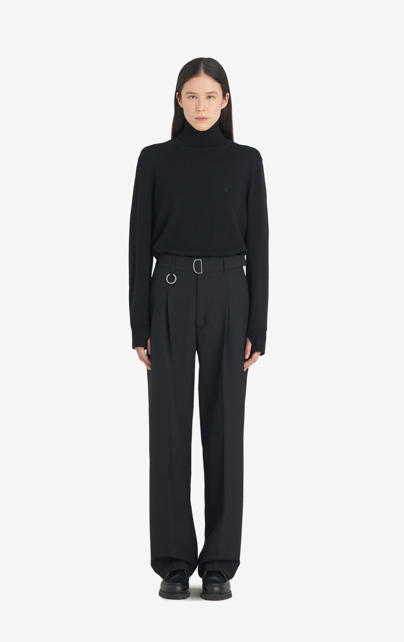 LOOSE SUIT PANT - BLACK 42 / BLACK