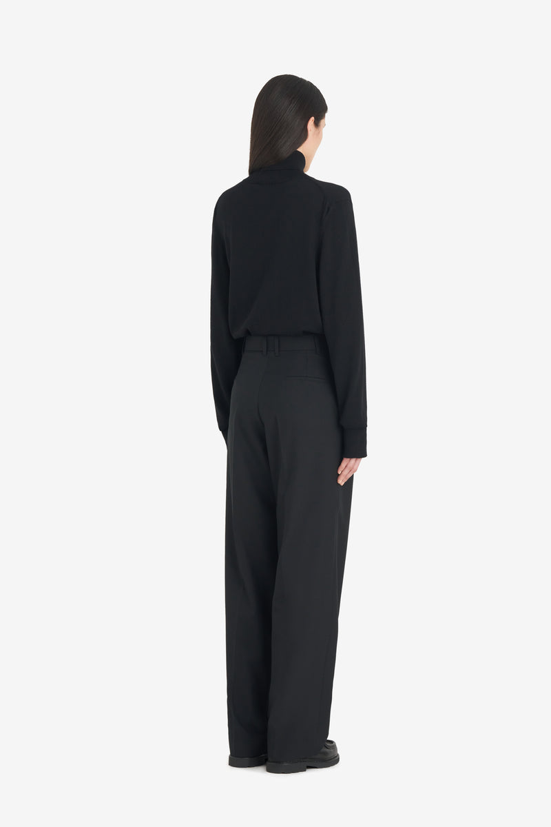 LOOSE SUIT PANT - BLACK NOIR 9