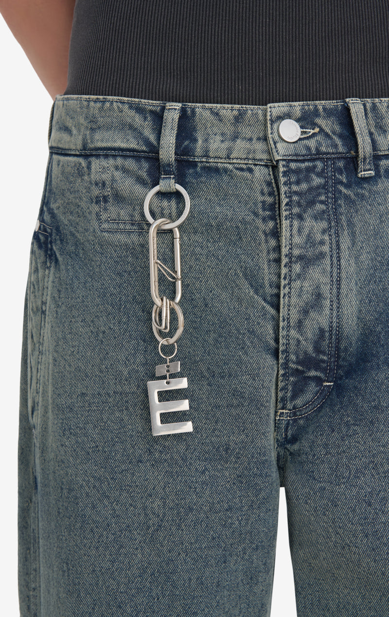 KEYCHAIN E ONE SIZE / SILVER
