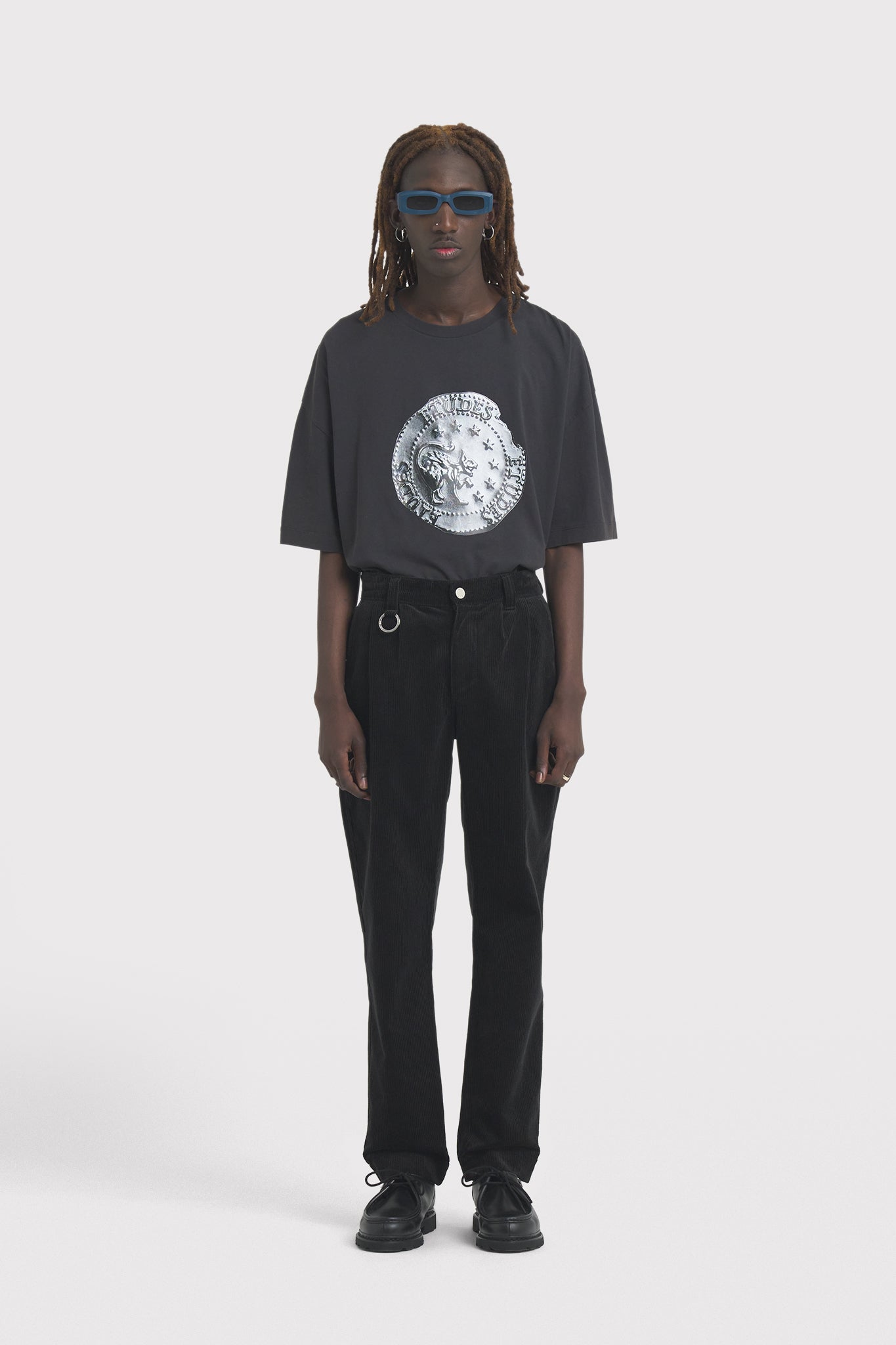 ÉTUDES CINEMA CORDUROY BLACK TROUSERS 1