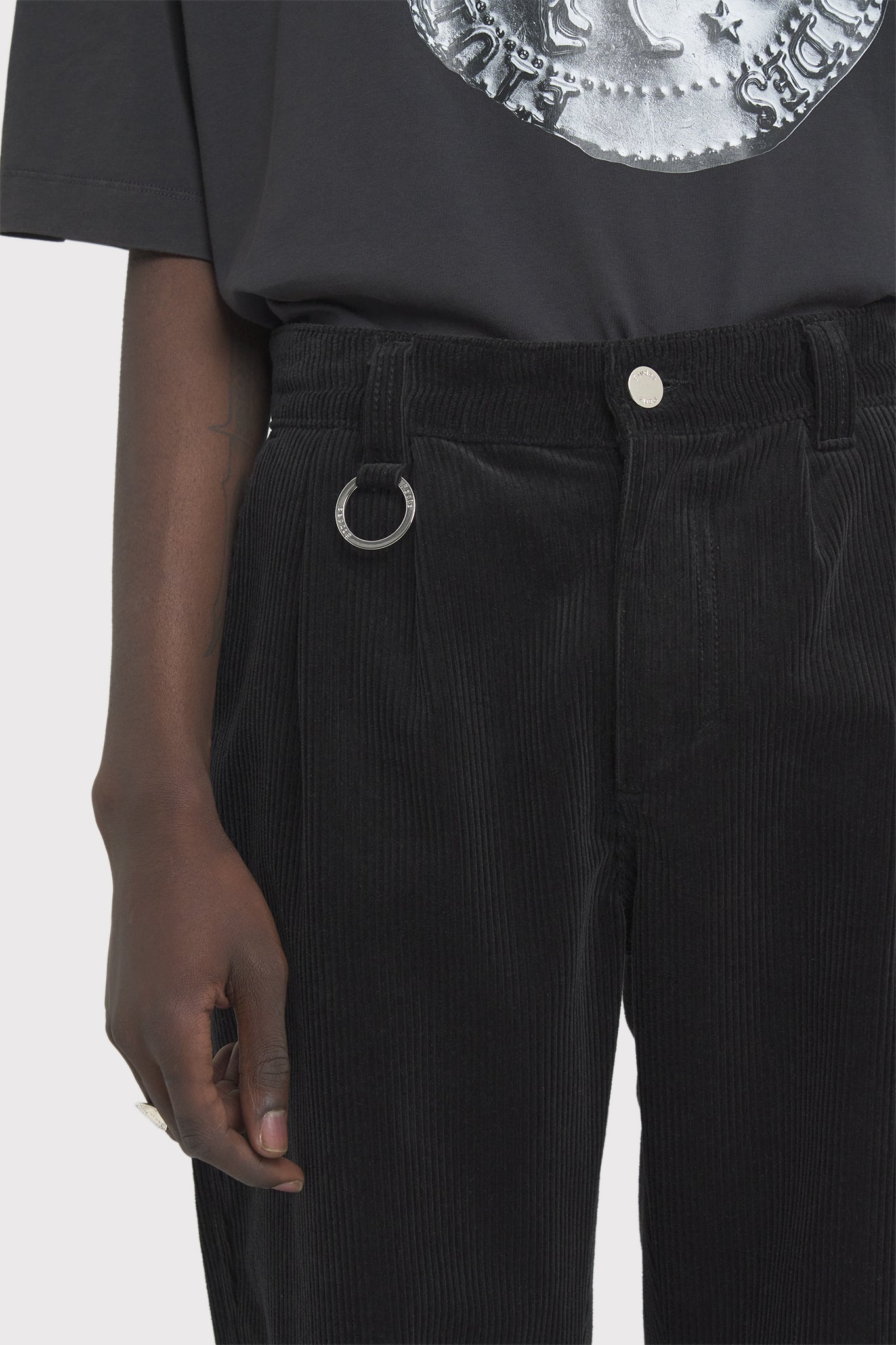 ÉTUDES CINEMA CORDUROY BLACK TROUSERS 5
