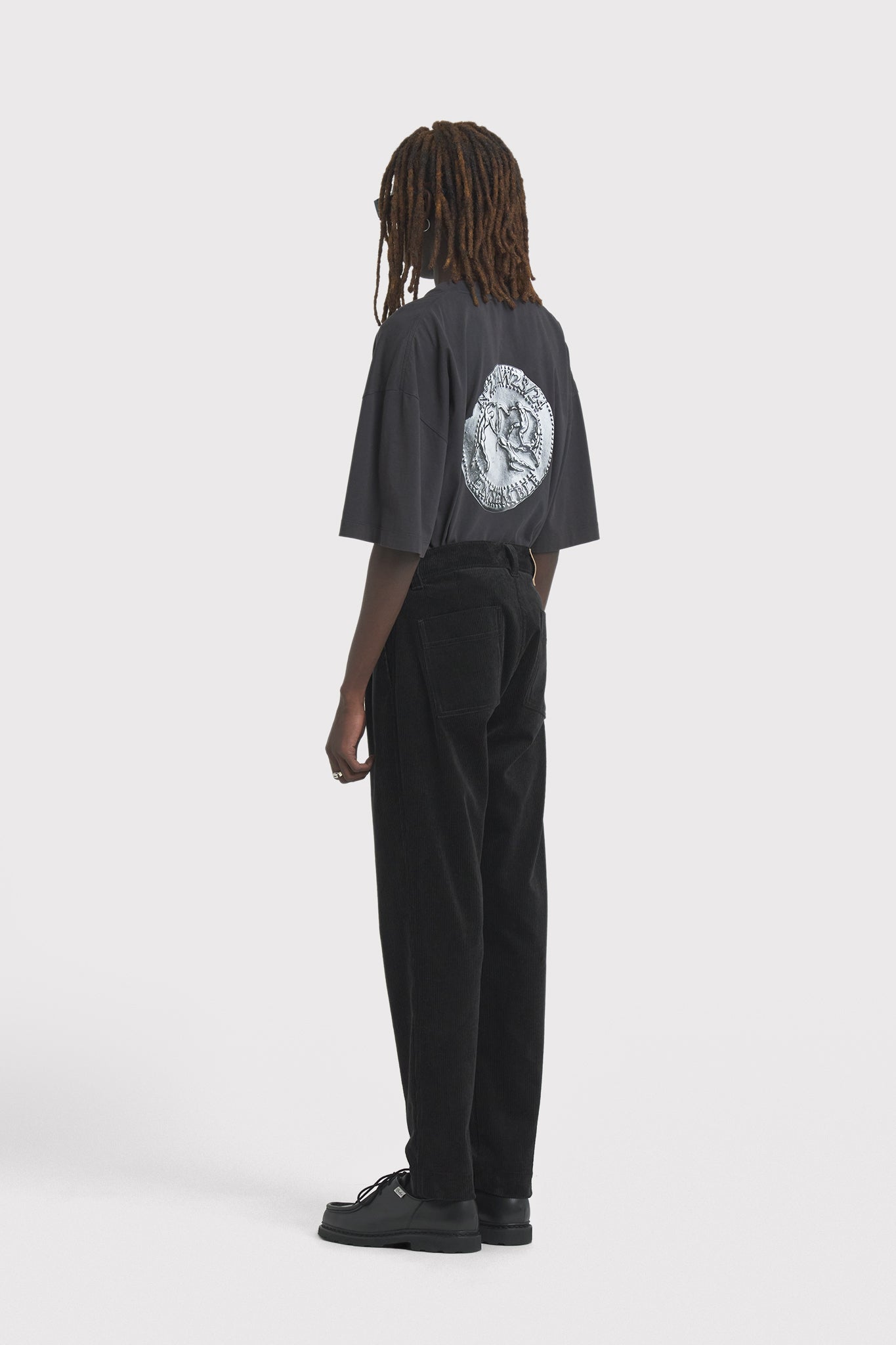 ÉTUDES CINEMA CORDUROY BLACK TROUSERS 3