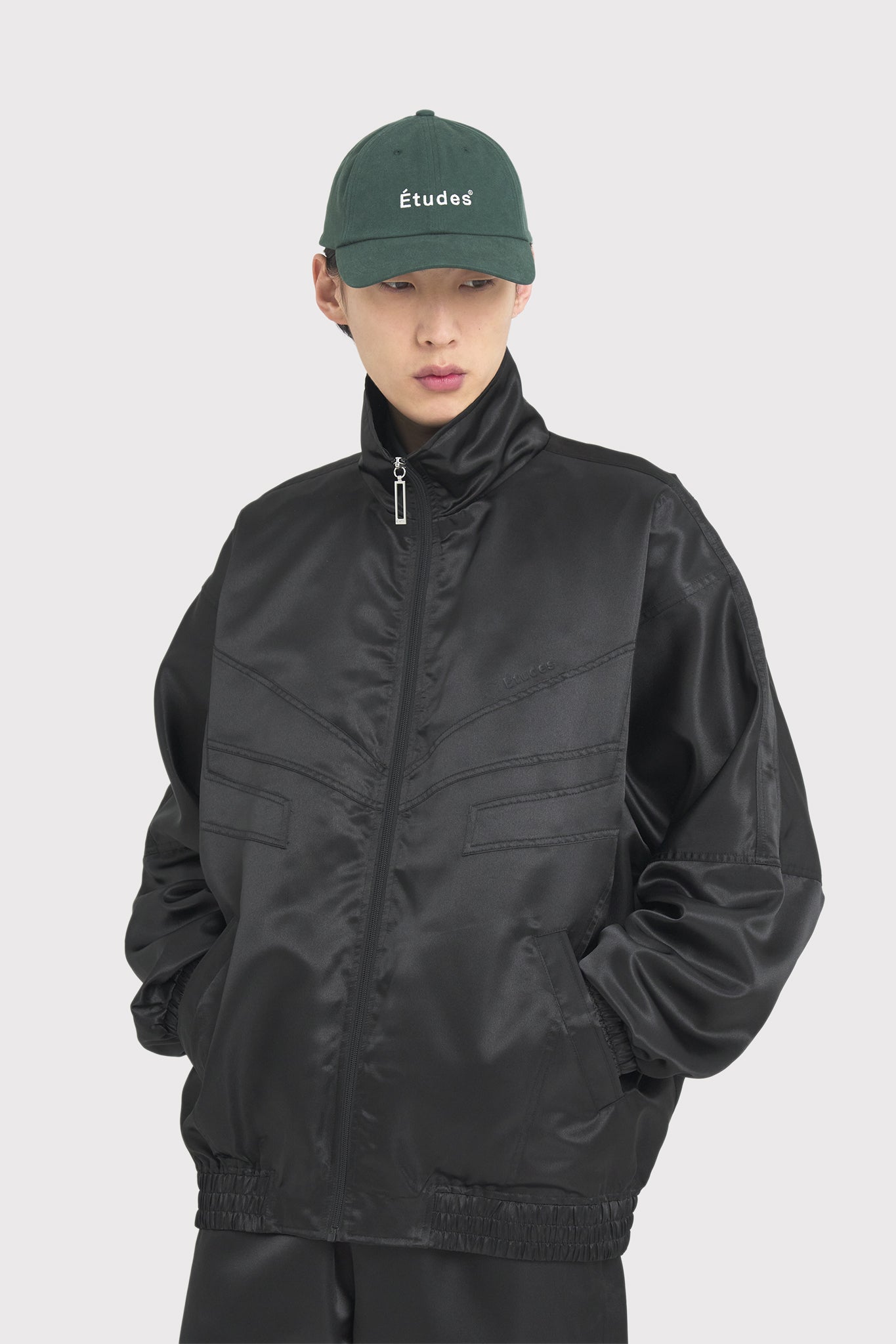 ÉTUDES CITE SATIN BLACK OUTERWEAR 4