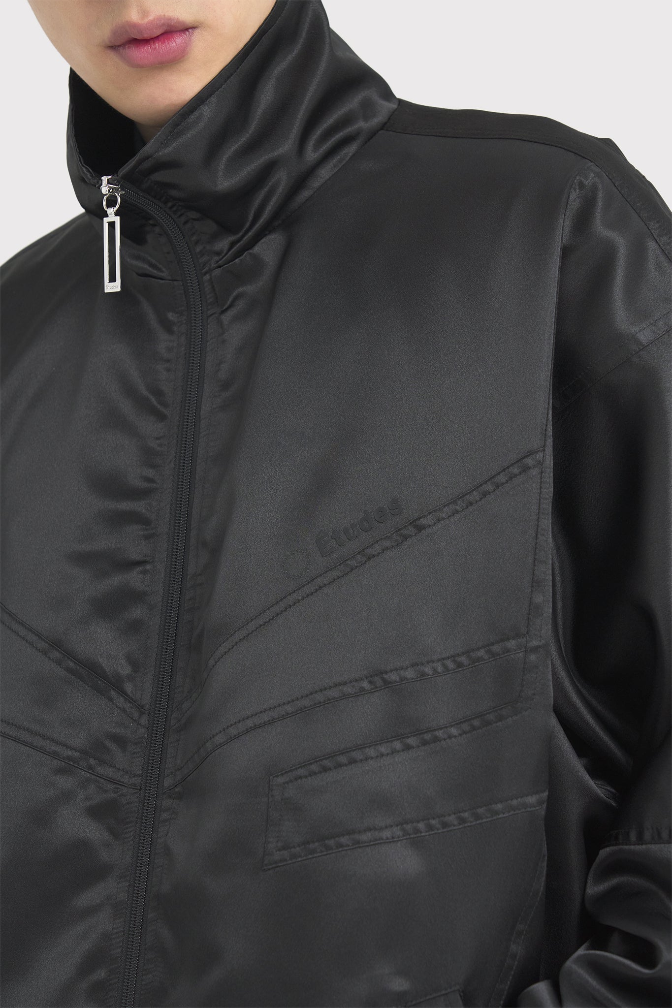 ÉTUDES CITE SATIN BLACK OUTERWEAR 5
