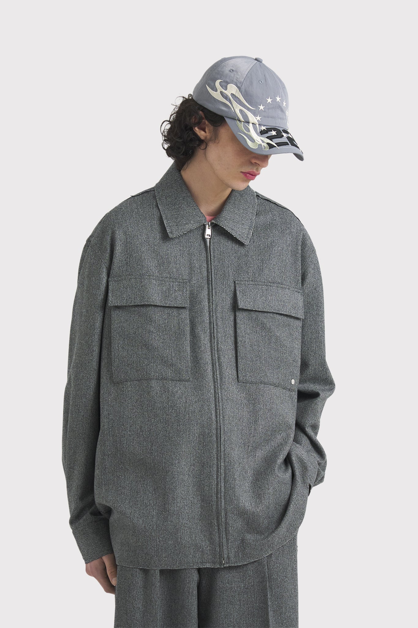 ÉTUDES COMMUNAUTE FLANNEL GREY SHIRTS 4