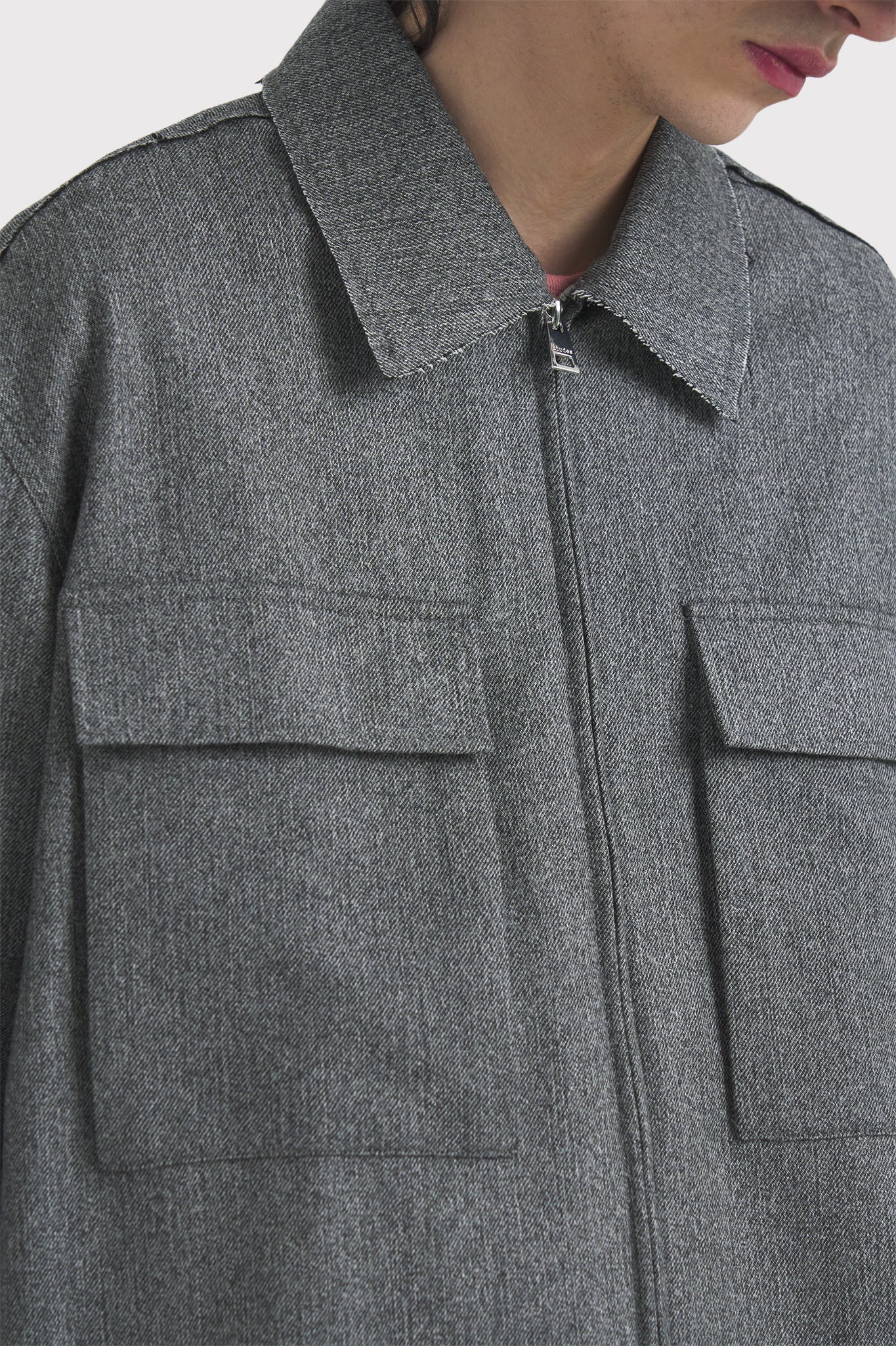 ÉTUDES COMMUNAUTE FLANNEL GREY SHIRTS 5