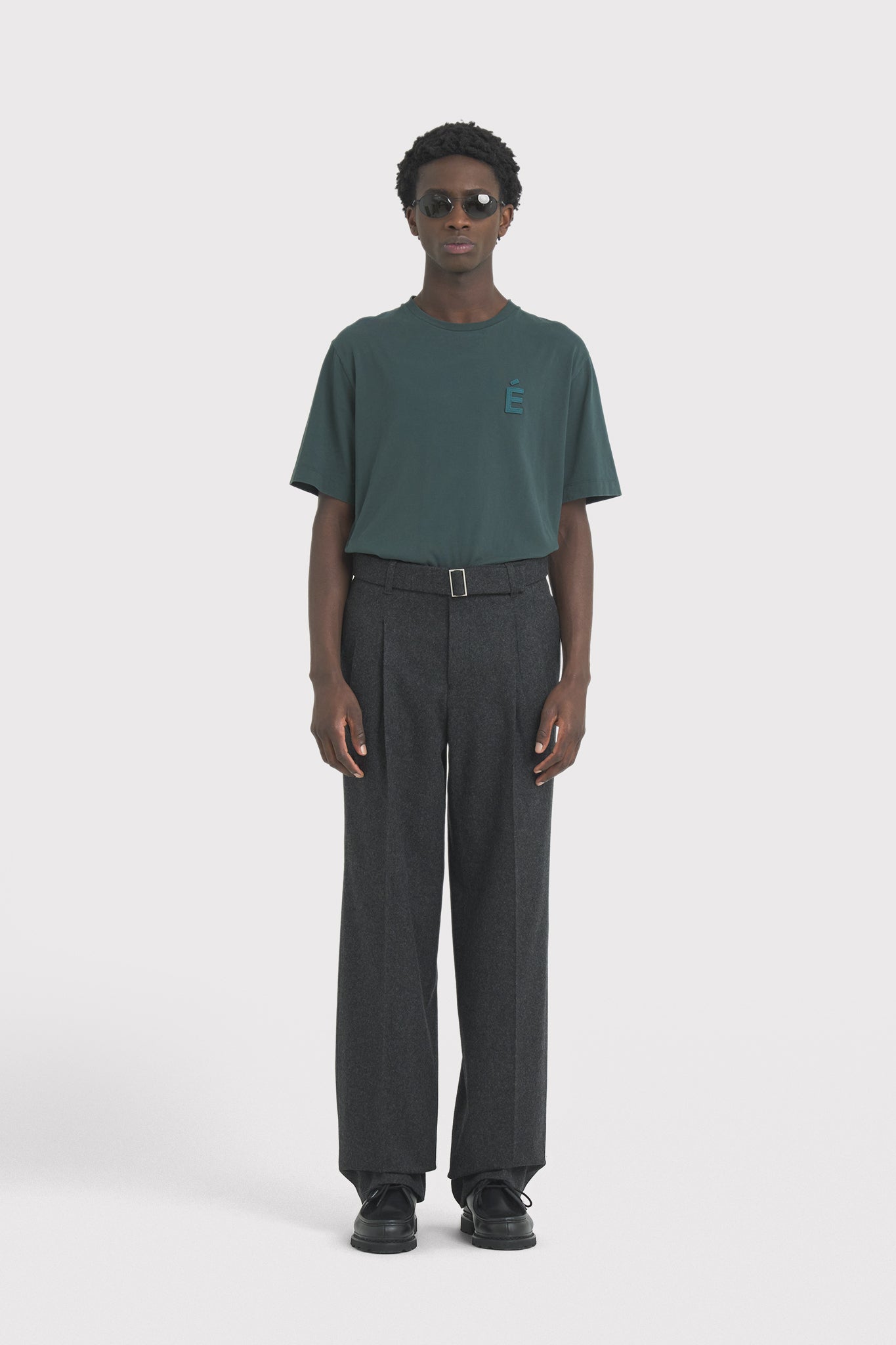 ÉTUDES COOPER FLANNEL DK ANTHRACITE TROUSERS 1