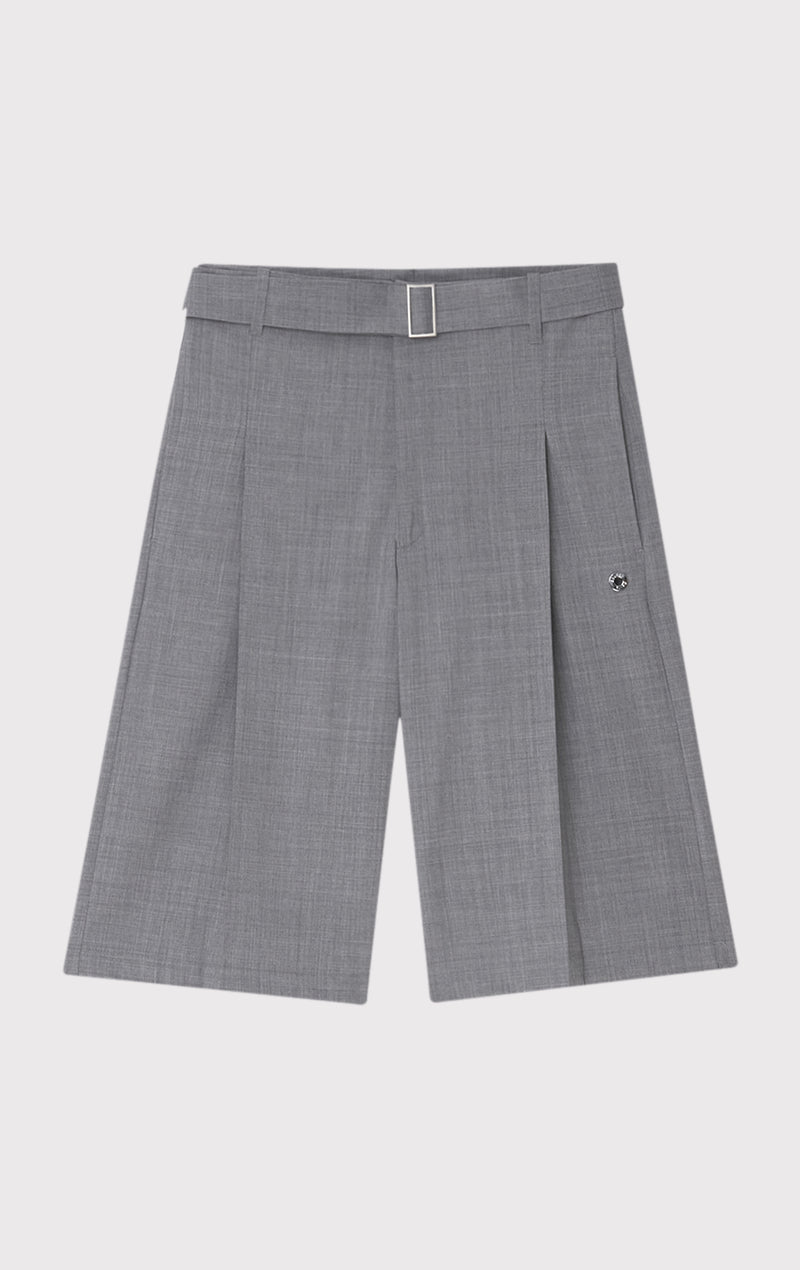 ÉTUDES COOPER SHORT DE COSTUME PANTALON GRIS 1