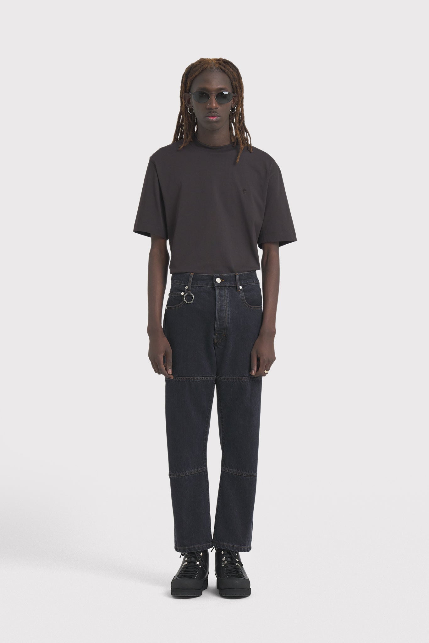 ÉTUDES CORNER DENIM BLACK WASHED TROUSERS 1