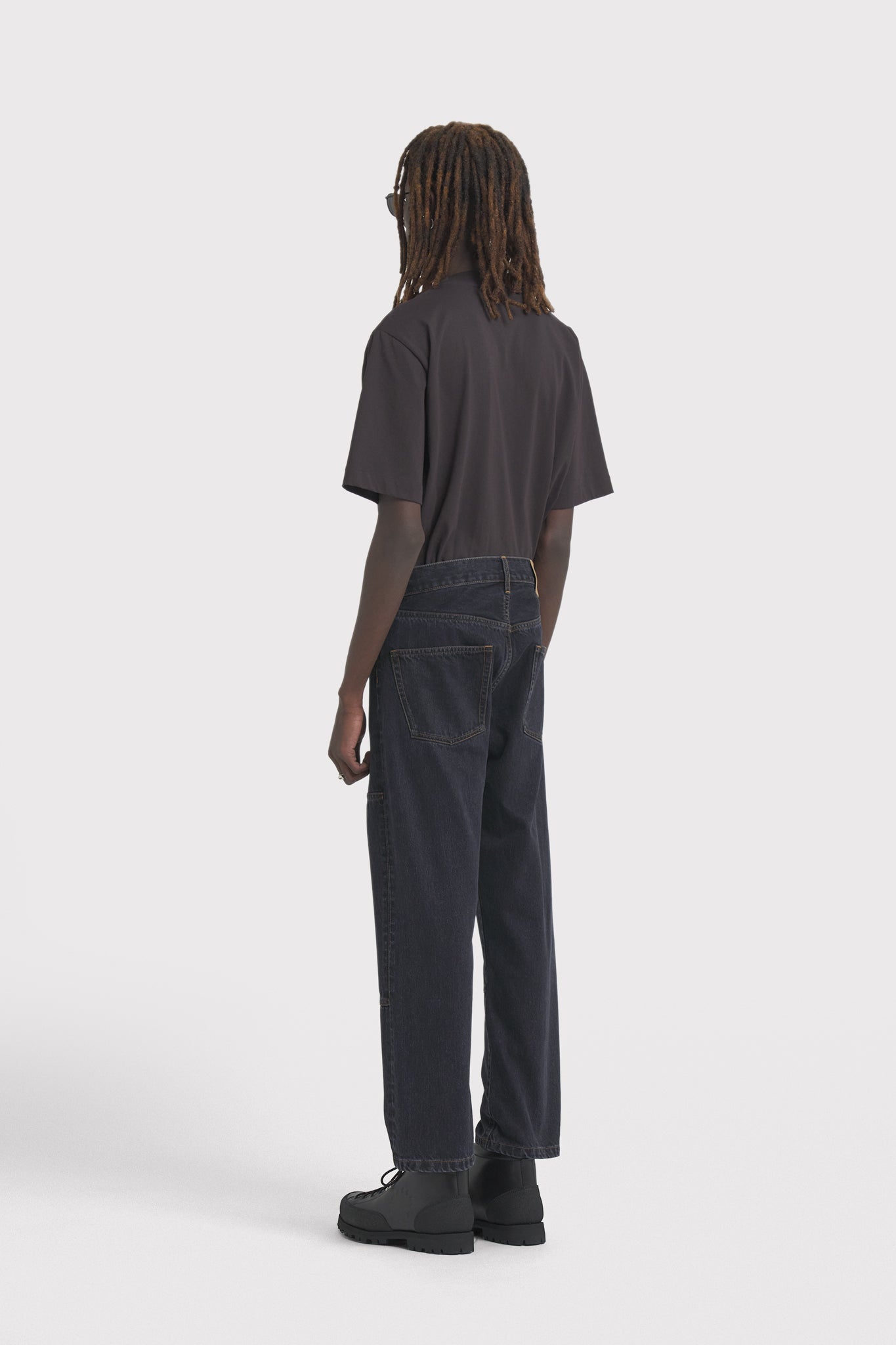 ÉTUDES CORNER DENIM BLACK WASHED TROUSERS 3
