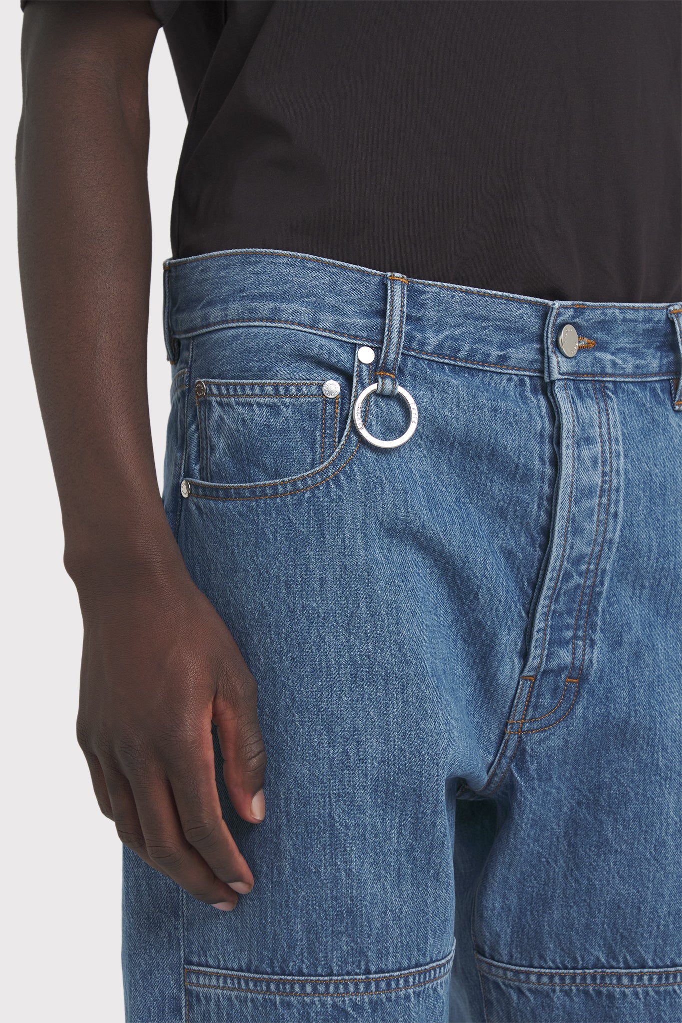 ÉTUDES CORNER DENIM STONE TROUSERS 5