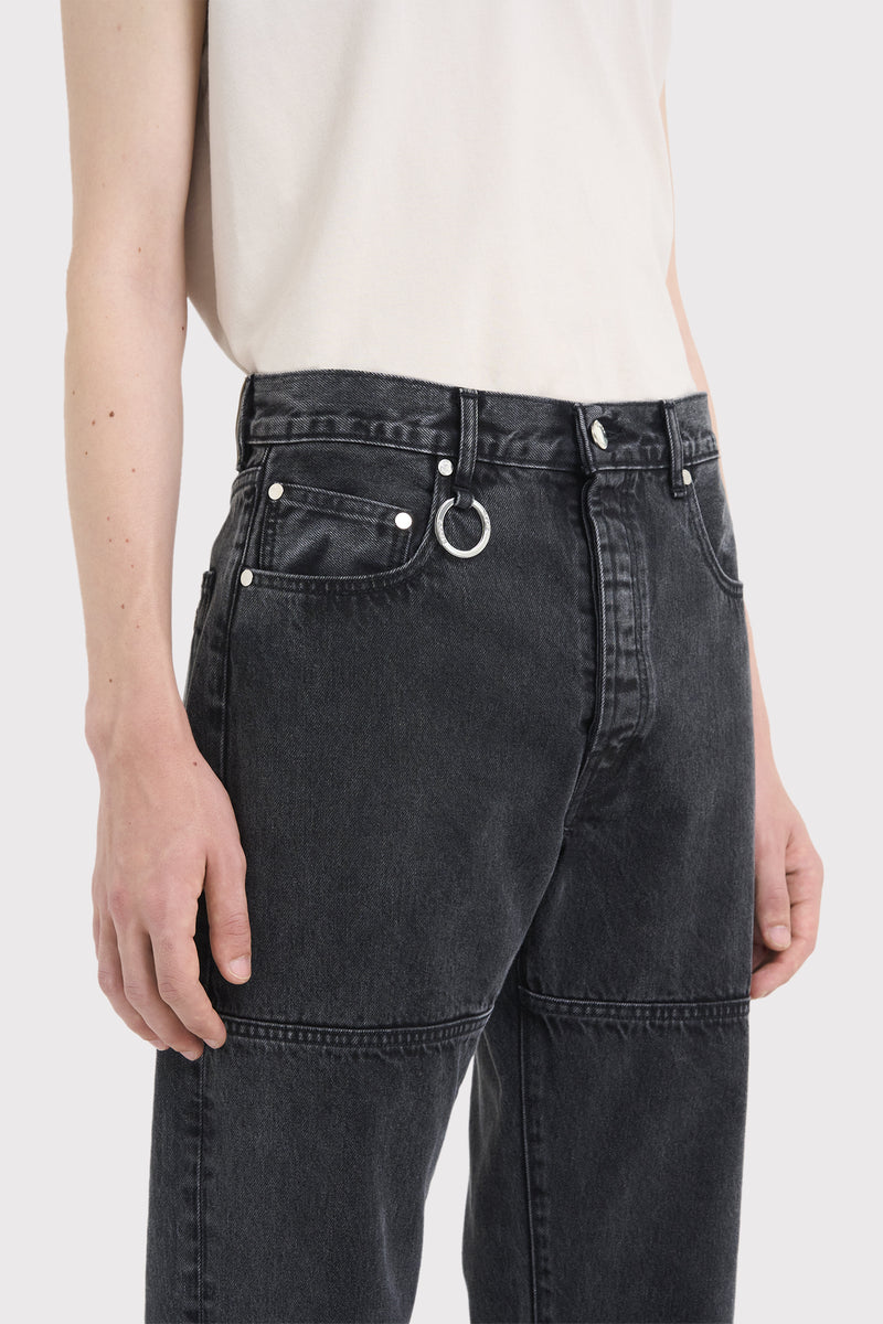 CORNER DENIM WASHED BLACK NOIR LAVÉ 5