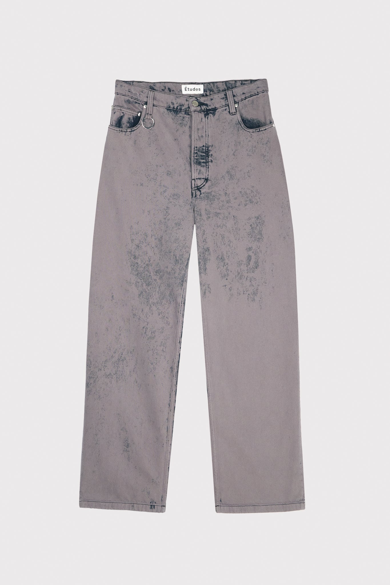 ÉTUDES DISTRICT DENIM OVERDYED GREY TROUSERS 2