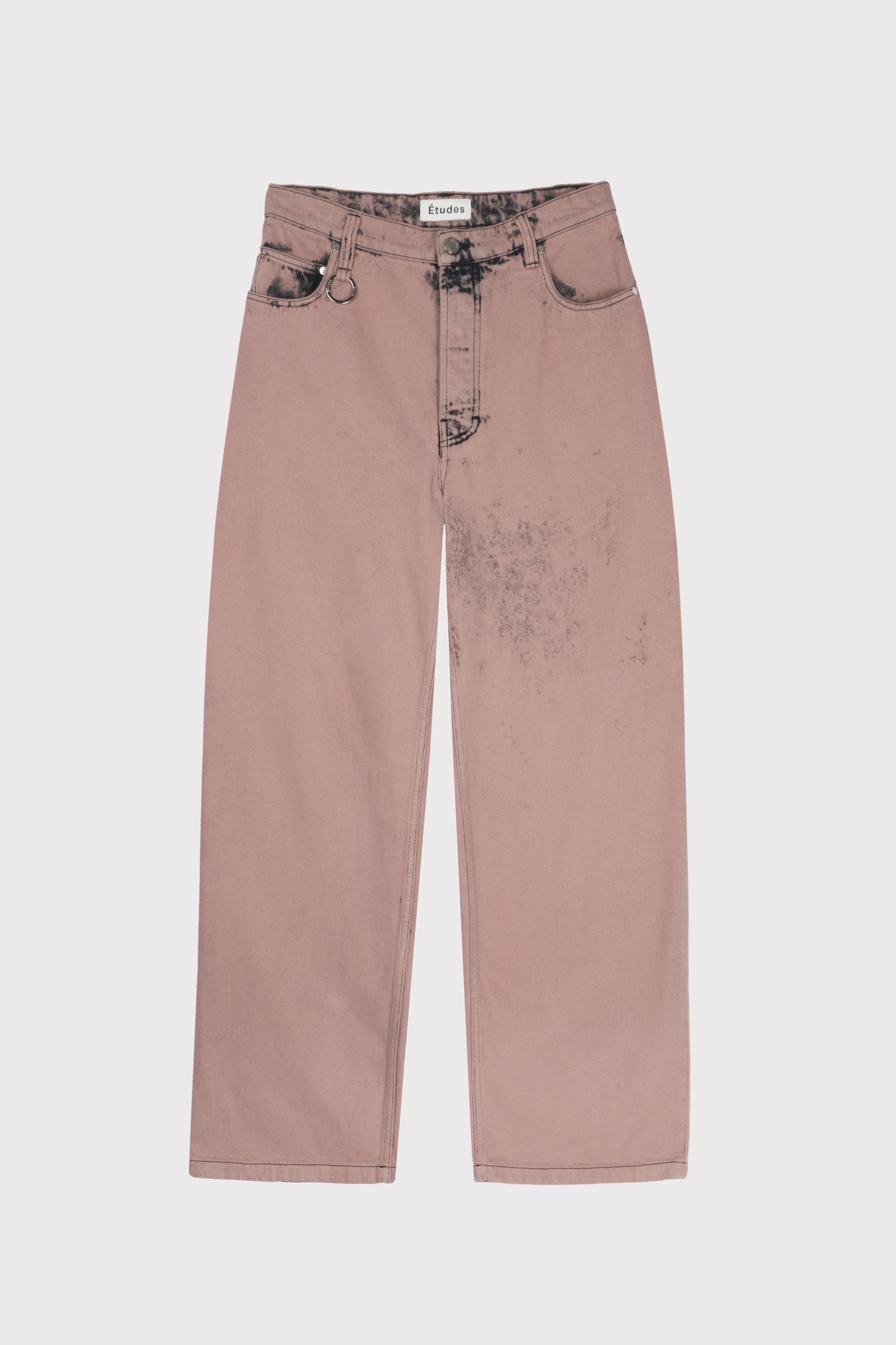 ÉTUDES DISTRICT DENIM OVERDYED PINK TROUSERS 2