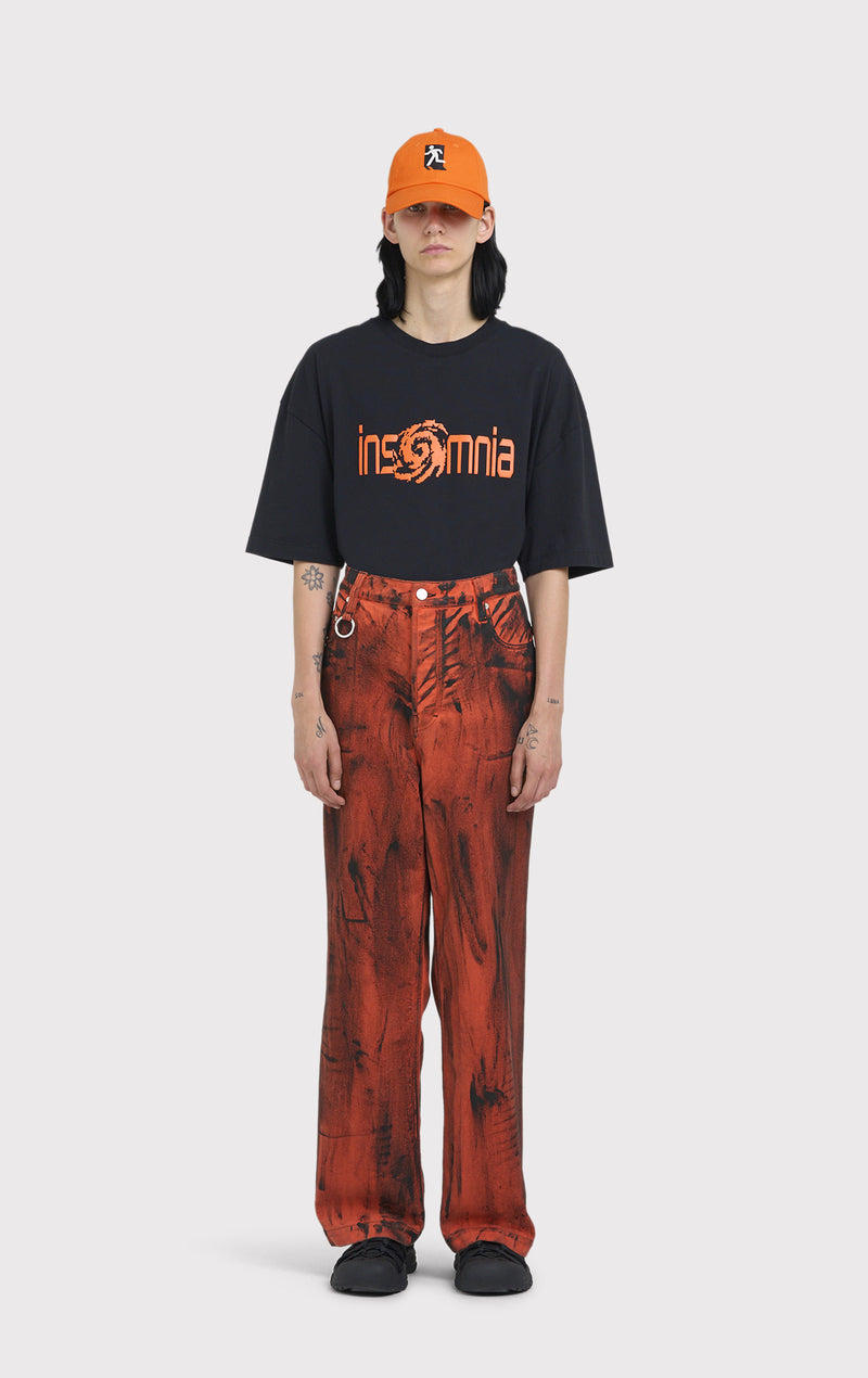 ÉTUDES DISTRICT DYED PAINT ORANGE TROUSERS 3