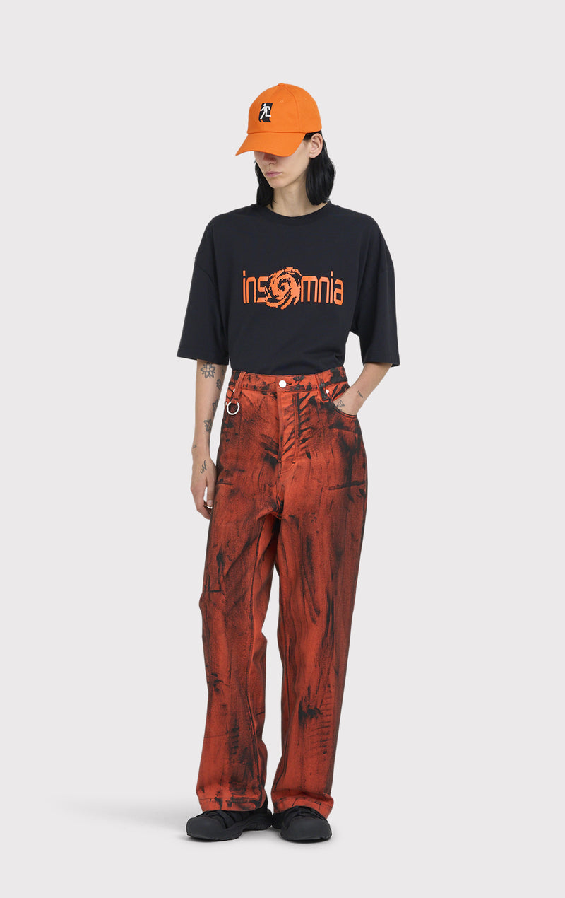 ÉTUDES DISTRICT DYED PAINT ORANGE TROUSERS 6