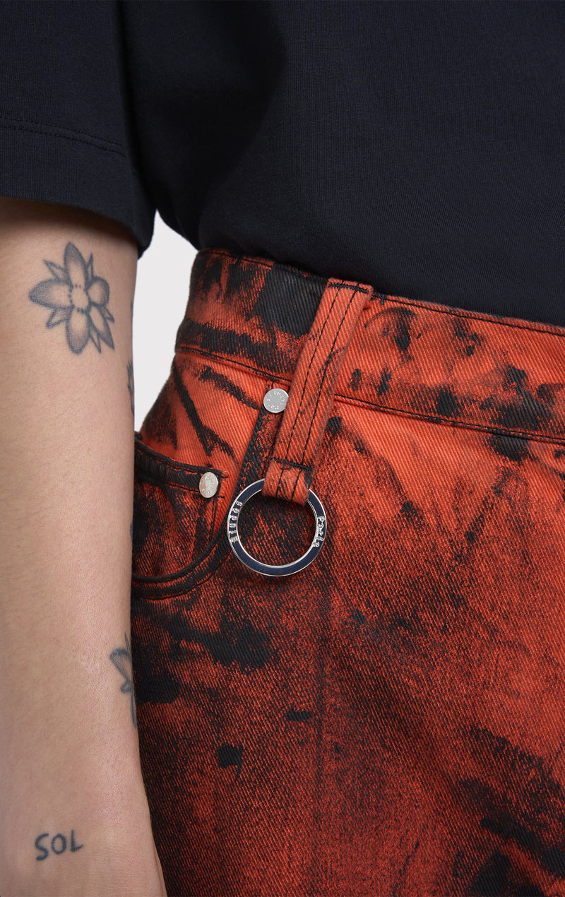 ÉTUDES DISTRICT DYED PAINT ORANGE TROUSERS 5