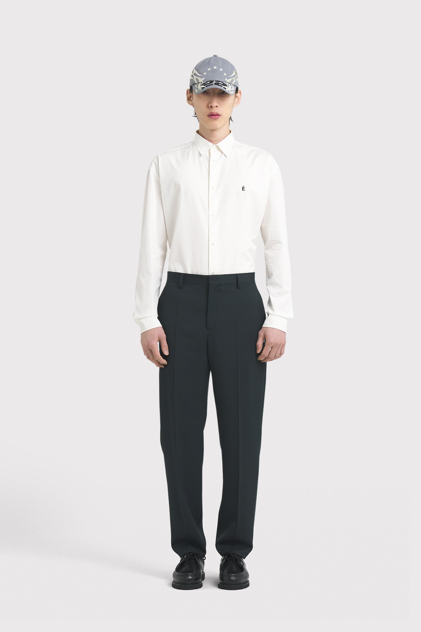 ÉTUDES DOWNTOWN SUITING DK GREEN TROUSERS 1
