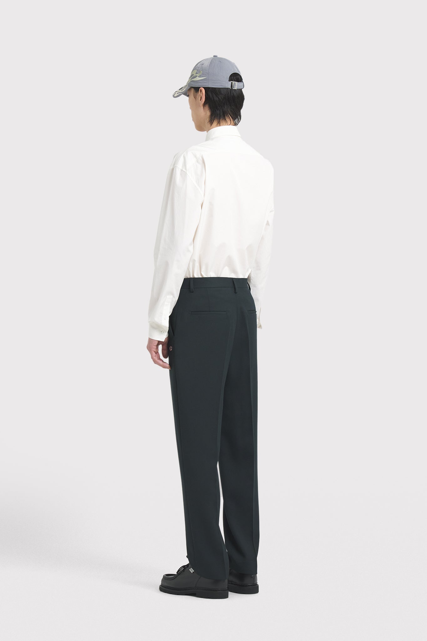 ÉTUDES DOWNTOWN SUITING DK GREEN TROUSERS 3
